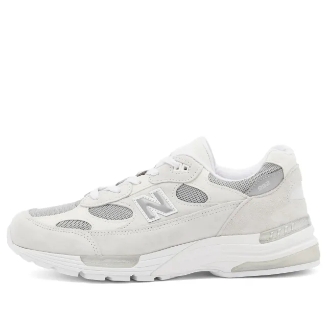 New Balance Unisex Made in USA 992 Core in White/Grey Suede/Mesh