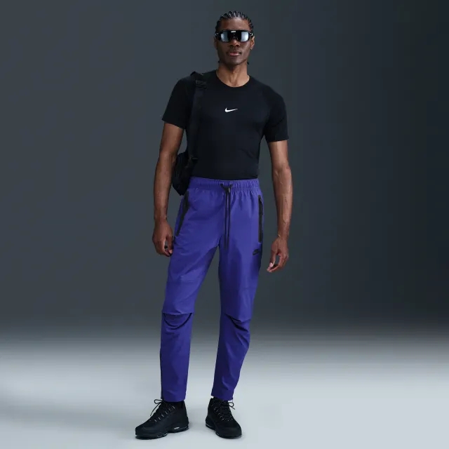 Nike Tech Men's Woven Trousers - Purple - Nylon/Elastane