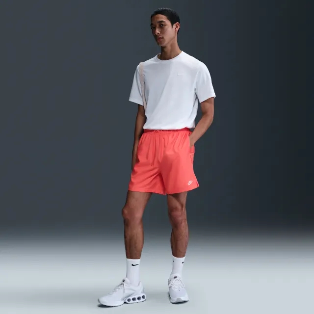 Nike Club Men's Woven Flow Shorts - Orange - Polyester