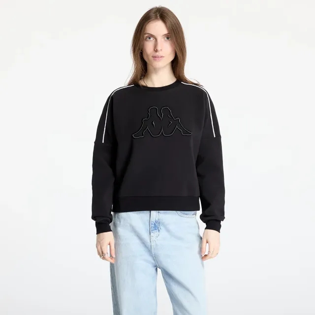 Sweatshirt Kappa Logo Tape Barge Black M