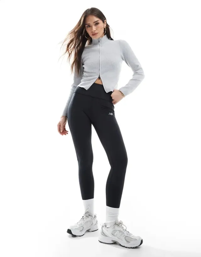 New Balance Rc Legging 27 In Black-Grey