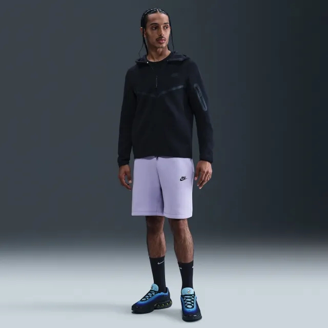 Nike Sportswear Tech Fleece Men's Shorts - Purple - Cotton/Polyester