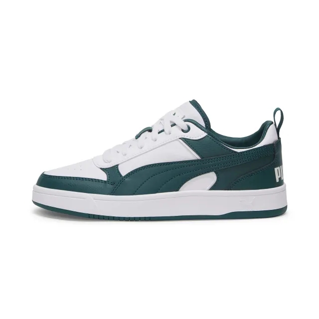 PUMA Dribble Sneakers, White/Malachite, size 10