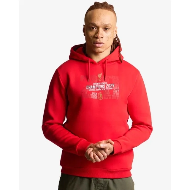LFC EPL Champions 24/25 Adults Hoodie Red