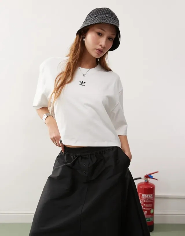 Adidas Originals Essentials Crop Short Sleeve T-shirt