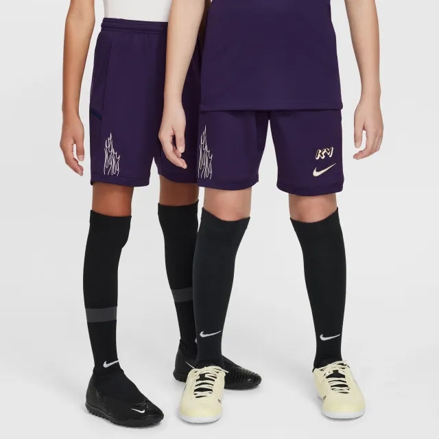Nike Kylian Mbappé Academy Older Kids' Dri-FIT Football Shorts - Purple - Polyester