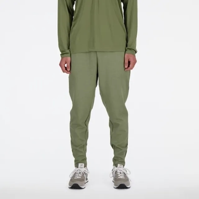New Balance Men's Tech Knit Pant in Green Poly Knit