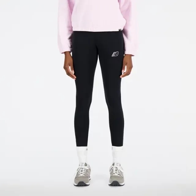 New Balance Women's Sport Cotton Spandex Tight in Black Poly Knit