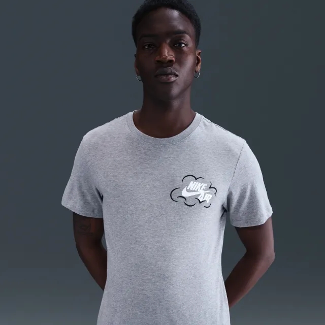Nike Sportswear Men's T-Shirt - Grey - Cotton