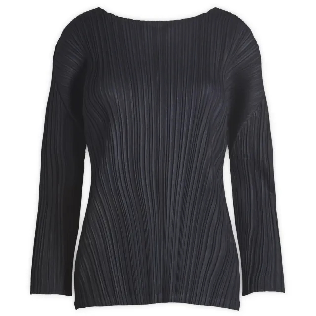 Pleats Please Issey Miyake Women's Shirt Blue Black