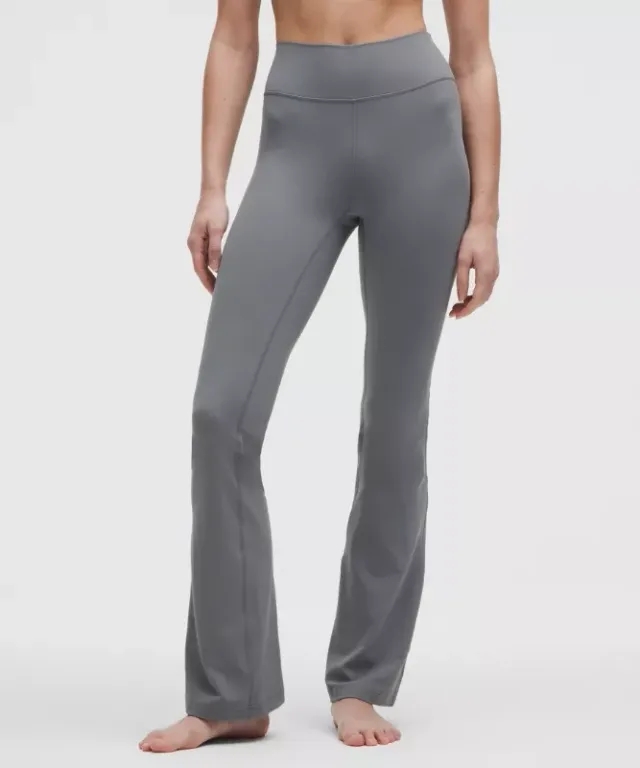 lululemon – Women's Groove Nulu High-Rise Flared Pants Regular – Color Grey – Size 0