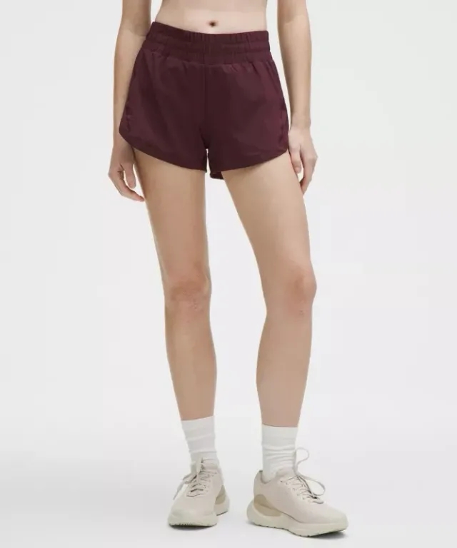 lululemon – Women's Track That High-Rise Lined Shorts – 3" – Color Purple – Size 0