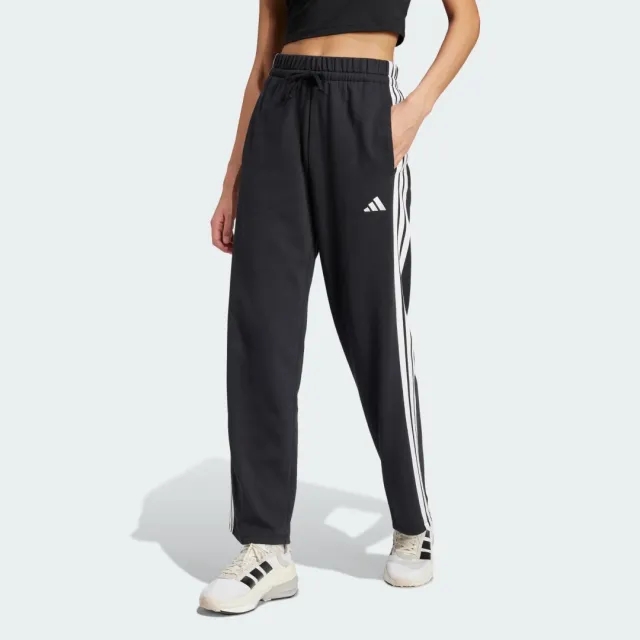 adidas Essentials 3-Stripes Open Hem French Terry Joggers