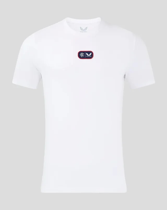 Castore Rangers Men's 24/25 Cotton T-shirt - White