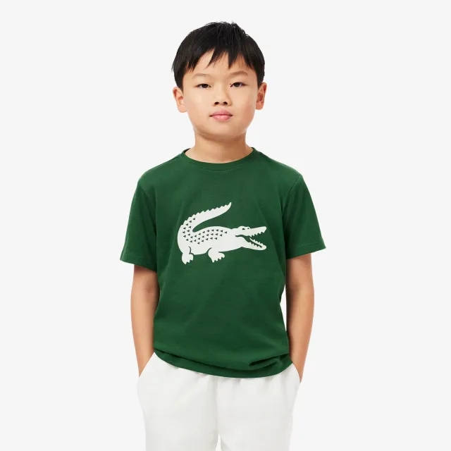 Lacoste Oversized Technical Cotton Sport T-shirt - Green / White