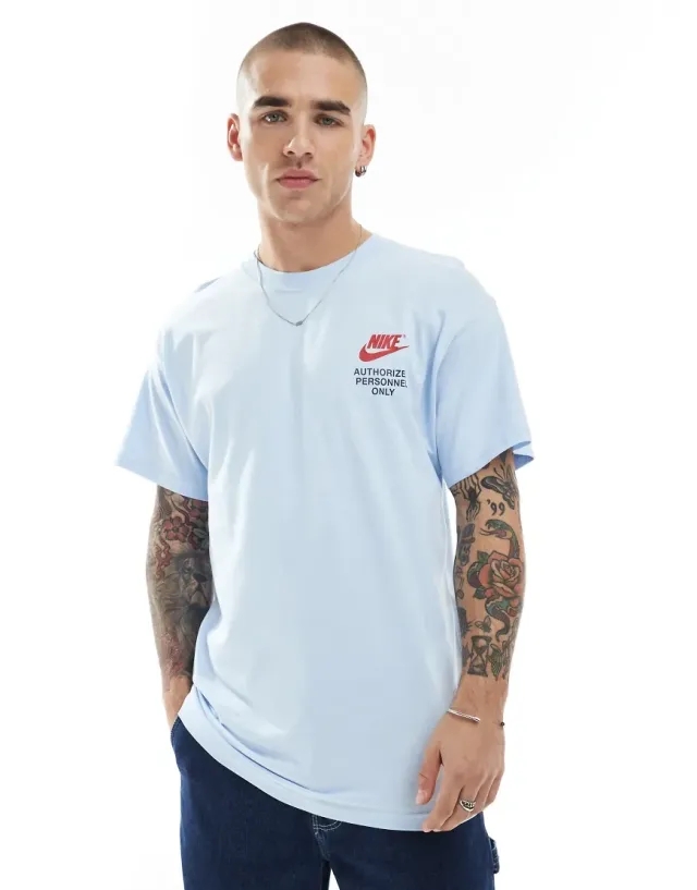Nike Authorised T-Shirt - Blue - Mens