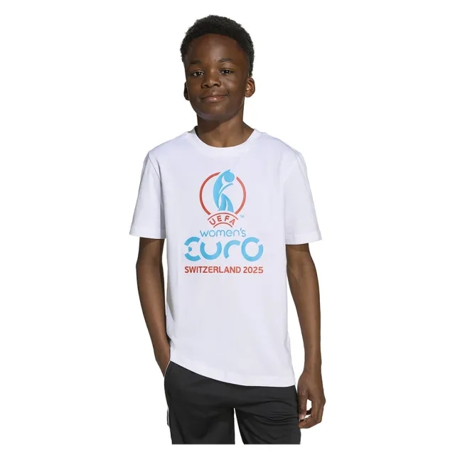 Adidas Uefa Euro25™ Official Emblem Short Sleeve T-shirt