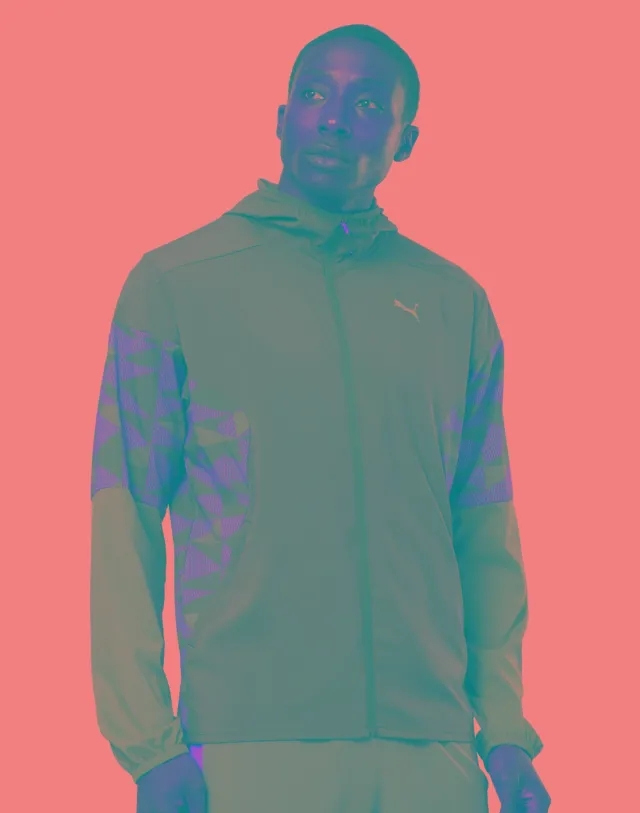 Men's Puma Speed Lightweight Woven Jacket in Black 