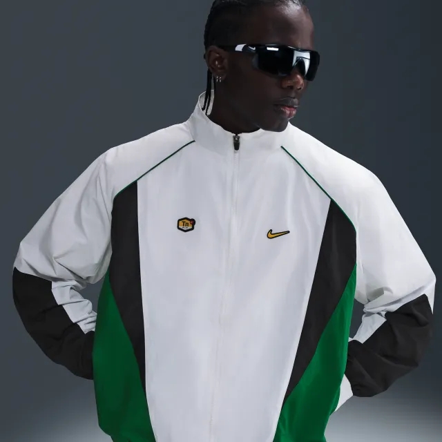 Nike Sportswear Men's Woven Track Jacket - White - Nylon