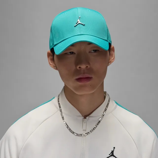 Nike Jordan Rise Structured Metal Jumpman Hat - Green - Nylon