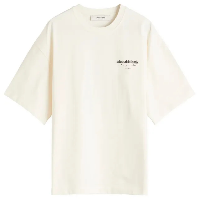 about:blank Men's Emblem T-Shirt Oat