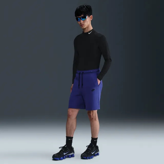 Nike Sportswear Tech Fleece Men's Shorts - Purple - Cotton/Polyester