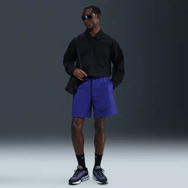 Nike Tech Men's Woven Shorts - Purple - Nylon/Elastane