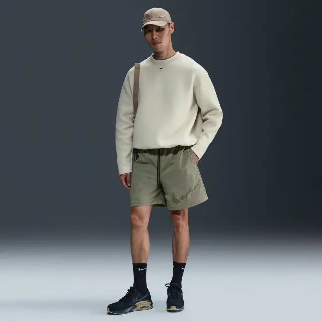Nike Tech Men's Woven Shorts - Green - Nylon/Elastane