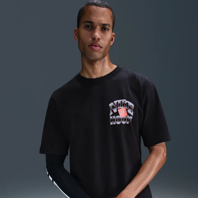 Nike Men's Max90 Basketball T-Shirt - Black - Cotton