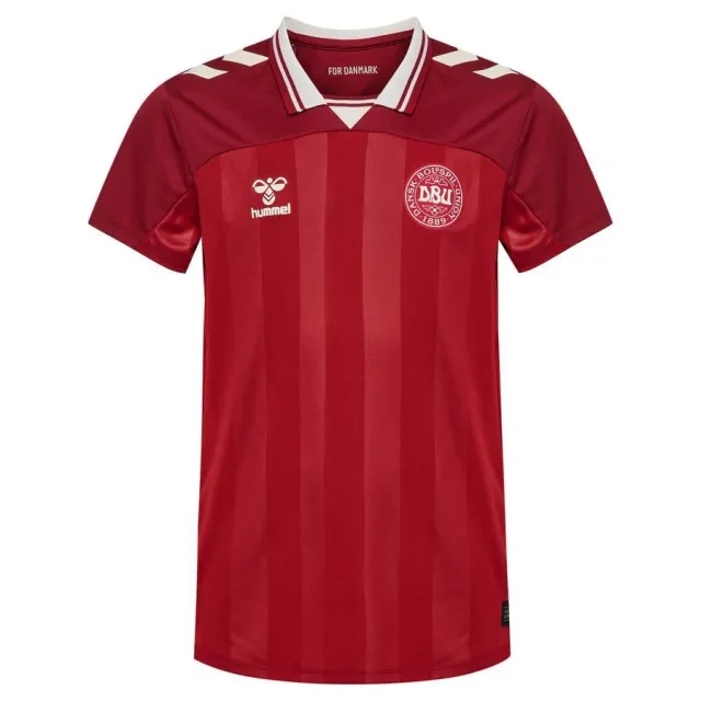Denmark Home Shirt Women's Euro 2025 Kids - ['Red']