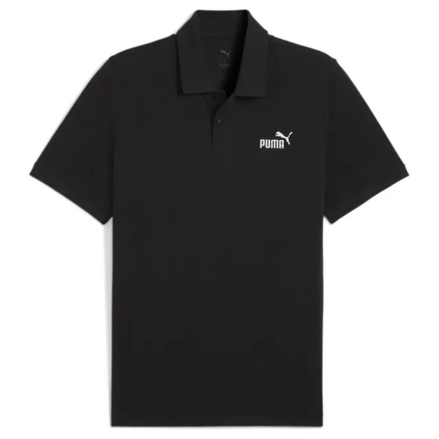 Ess No. 1 Logo Pique Polo Puma Black - ['Black']