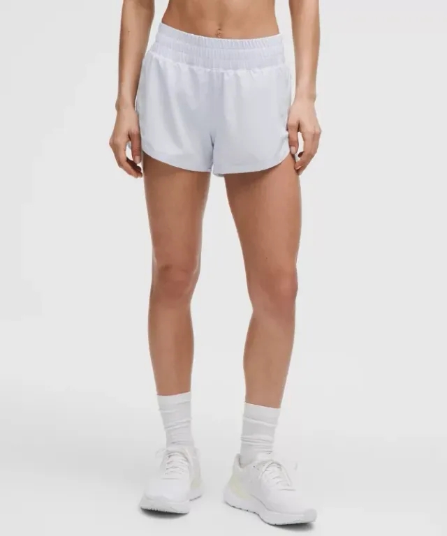 lululemon – Women's Track That High-Rise Lined Shorts – 3" – Color Blue – Size 0