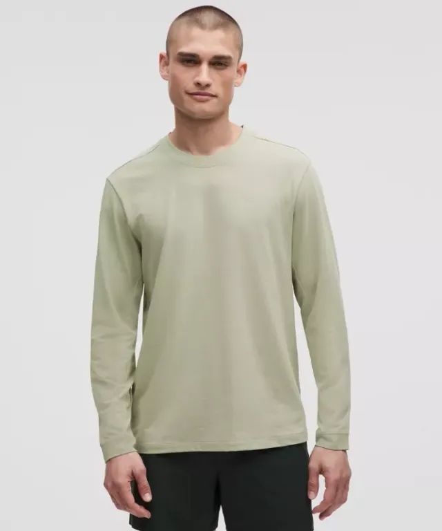 lululemon – Men's Zeroed In Long-Sleeve Shirt – Color Green/Pastel – Size L