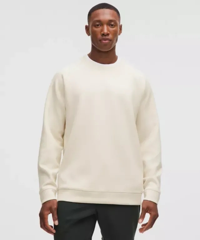 lululemon – Men's Smooth Spacer Classic-Fit Crew Sweatshirt – Color White – Size L