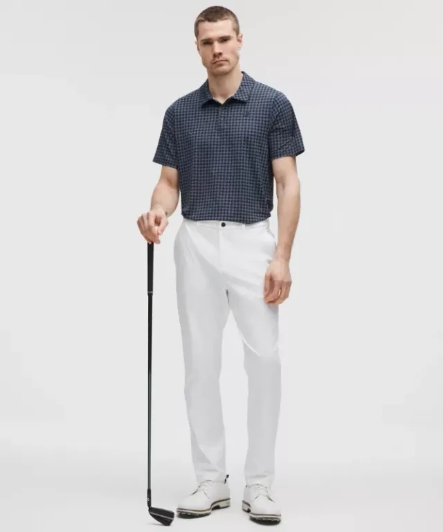 lululemon – Men's Logo Sport Polo Short-Sleeve Fit – Color Blue – Size L