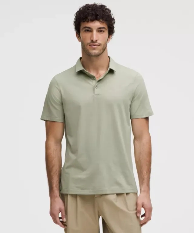 lululemon – Men's Evolution Short-Sleeve Polo Shirt – Color Green/Pastel – Size 3XL