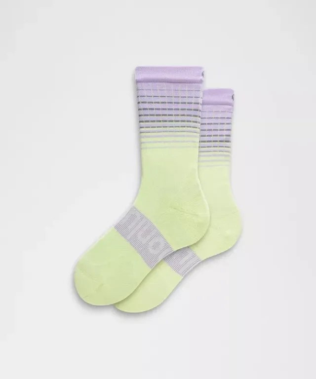 lululemon – Women's Power Stride Crew Socks Reflective – Size L