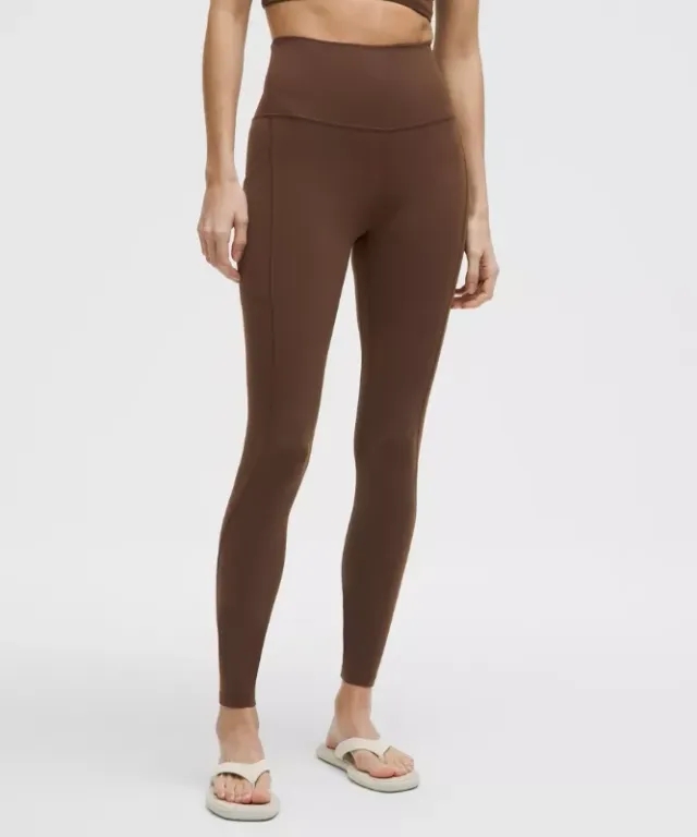 lululemon – Women's Align High-Rise Pants with Pockets – 28" – Color Brown – Size 0