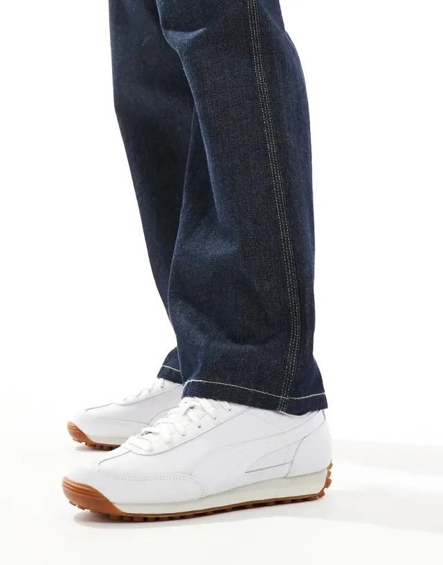 Puma Easy Rider Leather Trainers In White