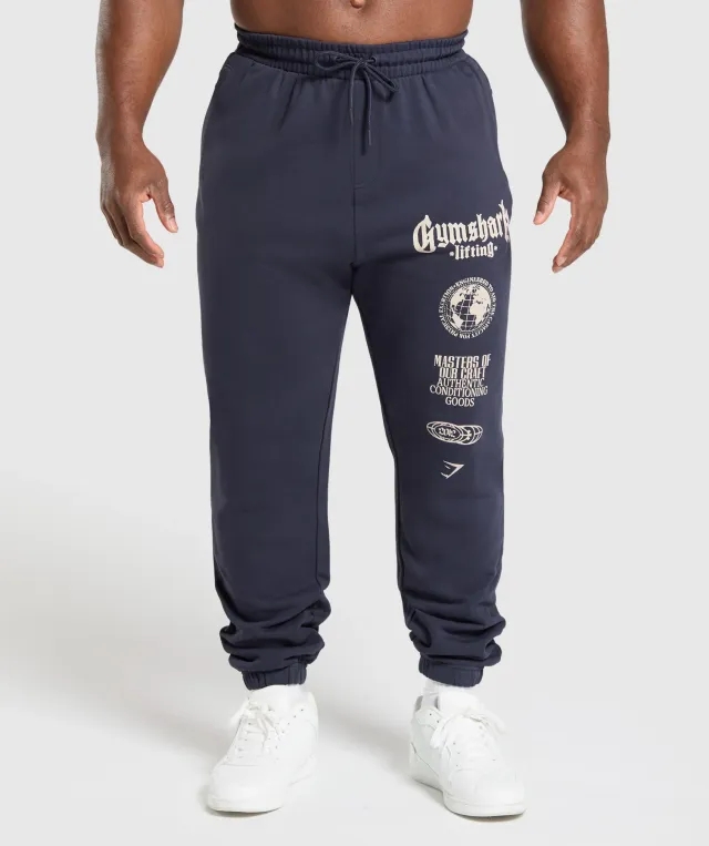  Global Lifting Oversized Joggers - Heavy Blue