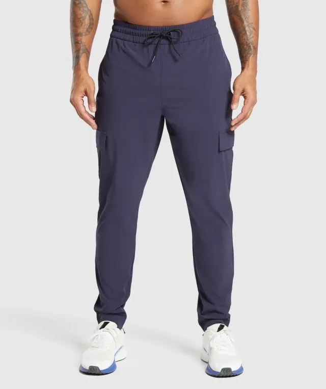  Stretch Woven Cargo Pants - Heavy Blue