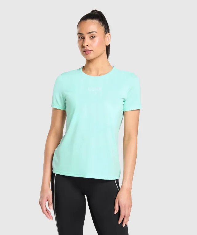  Run Club Graphic T-Shirt - Pop Turquoise