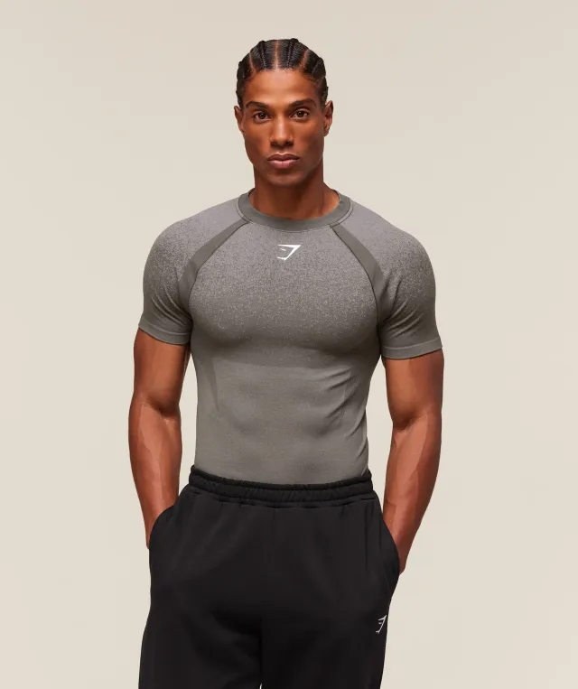  Shadow Seamless T Shirt - Meteor Grey