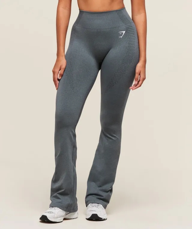  Vital Sculpt Seamless Flared Legging - Strong Grey/Marl