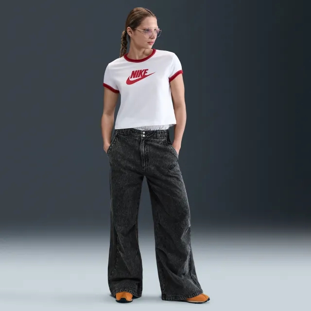 Nike Sportswear Women's Denim Woven Trousers - Black