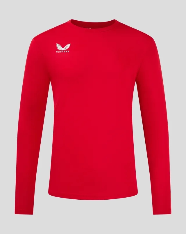 Castore Mens Long Sleeve Performance Tee - True Red