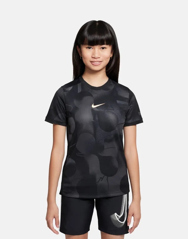 Nike Dri-FIT Academy All Over Print T-Shirt Junior - Black - Kids