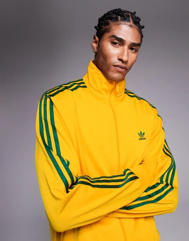 Adidas Originals Firebird Track Top In Yellow