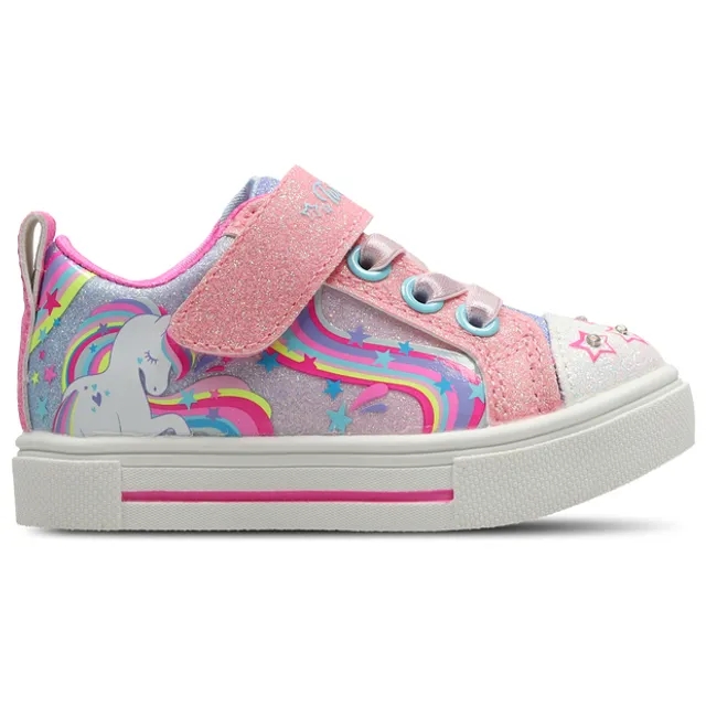 Nike Jordan Skechers Twinkle Toes: Twinkle Sparks - Whimsical Shimmer Sneaker in Pink