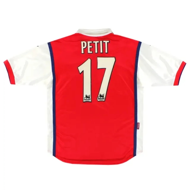 1998-99 Arsenal Nike Home Shirt Petit #17 L - Arsenal / Excellent / Large